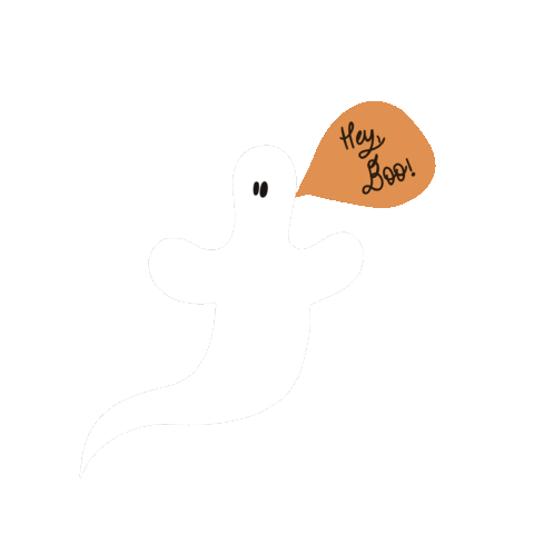 Ghost Hey Boo Sticker