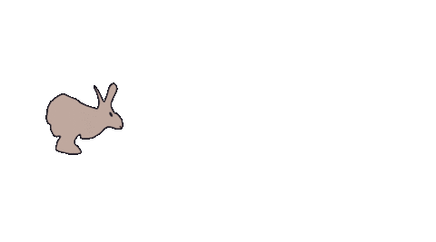 Jumping Easter Bunny Sticker by deinechristine