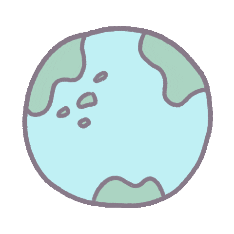 irsalinazd earth pastel planet round Sticker