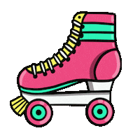 Roller Derby 90S Sticker by Sophie Rose Brampton