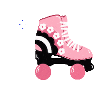 Skating Roller Derby Sticker by Leanne Van