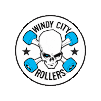 windycityrollers skating derby roller derby roller skating Sticker