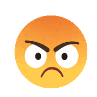 Angry Face Sticker