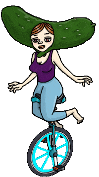 Unicycle Sticker by yu-san