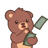 Make It Rain Money Sticker by BEARISH