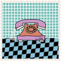 Phone Call Illustration GIF