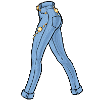 Jeans Sticker by Rychal de Carne