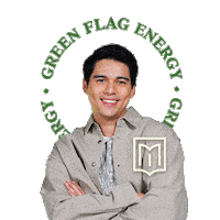 Green Flag Luna Sticker by ZAP Clinic