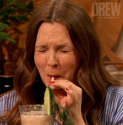 Drink Reaction GIF by The Drew Barrymore Show