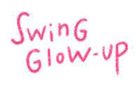Pink Glow Up Sticker by Catharina Stewart