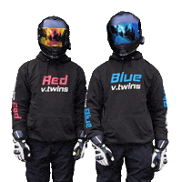 Red And Blue Thumbs Up Sticker