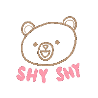 Embarrassed Pink Sticker