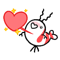 Love You Heart Sticker by pikaole