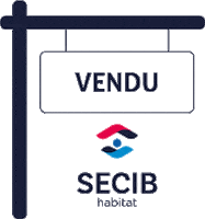 SECIB-Immobilier home immobilier estate vendu Sticker