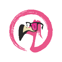 Flamingo Flambe Sticker by BODYBE- love your skin