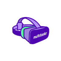 Multitaskr vr vision multitaskr Sticker