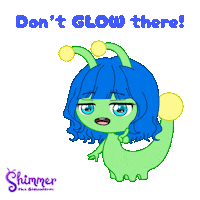 Dont Go There No Thank You Sticker by ShimmertheGlowworm