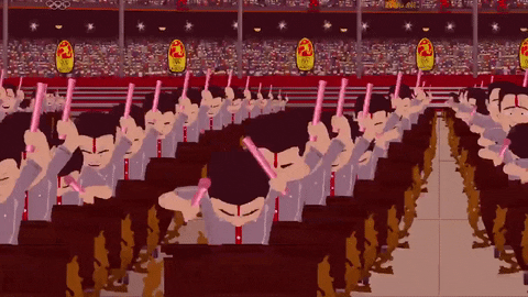 beijing olympics performance GIF by South Park 