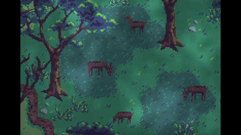 StarseedForest giphyupload animals pixel art forest GIF