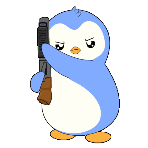 Angry Fight Sticker by Pudgy Penguins
