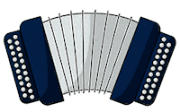 CongresMondialAcadien music musique traditional accordion Sticker