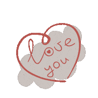 Love You Heart Sticker