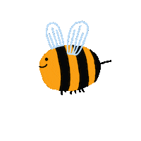 Bee Sticker by MarionMenardi