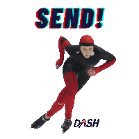 Speed Send It Sticker by DASH Skating
