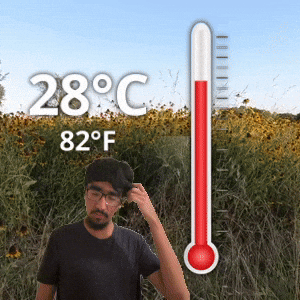 28 °C