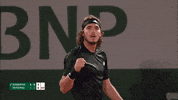 Stefanos Tsitsipas Sport GIF by Roland-Garros