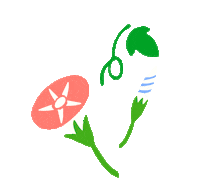 花 Morning Glory Sticker
