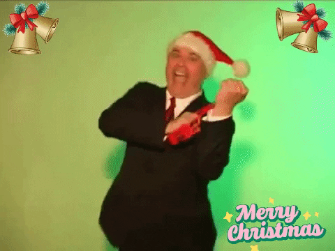 Merry Christmas Dance GIF by Squirrel Monkey