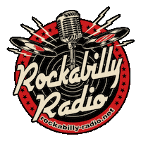 rockabillyradio radio rock and roll rock n roll 50s Sticker