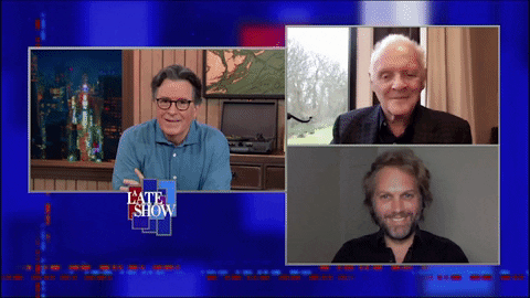 Anthony Hopkins GIF by The Late Show With Stephen Colbert
