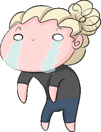 sad cry Sticker by planetmclulu