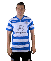 blauwwitkorfbal kenny akc blauw-wit Sticker