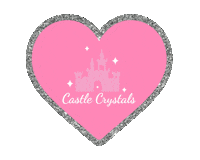 castlecrystals sparkles sparkly pink heart pink castle Sticker
