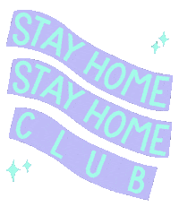 Text Stay Home Sticker