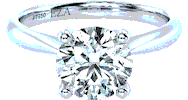 Round Platinum Sticker by ELIZZA Fine Jewellery