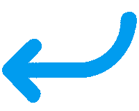 Blue Arrow Sticker by Humane World for Animals