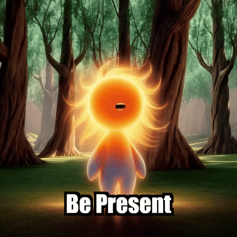 Be Present Inner Peace GIF by Bloomscroll