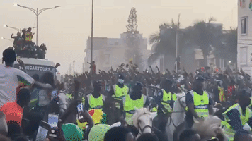 Massive Crowd Welcomes Home Senegal Football Team After Africa Cup of Nations Win
