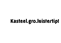 Luistertip Sticker by Kasteel.gro
