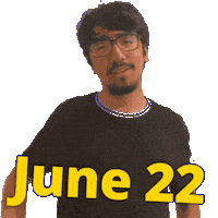 22 June Sticker
