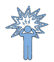 scared icon Sticker by Russ
