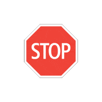 Stop Attention Sticker by Rock the Routes