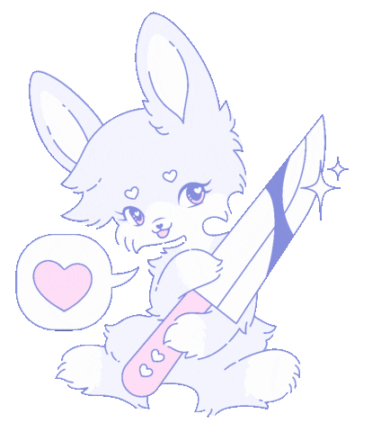 Bunny Sticker by My Violet