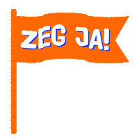 schooldakrevolutie flag orange vlag ja Sticker