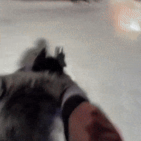 Ice Skating Bunny GIF