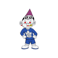 Toronto Maple Leafs White Monkey Sticker by Zhot